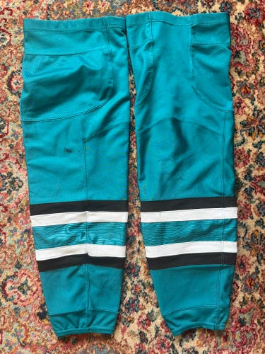 Fanatics SJ Sharks 2024/25 Pro Stock “Evolve” Teal socks
