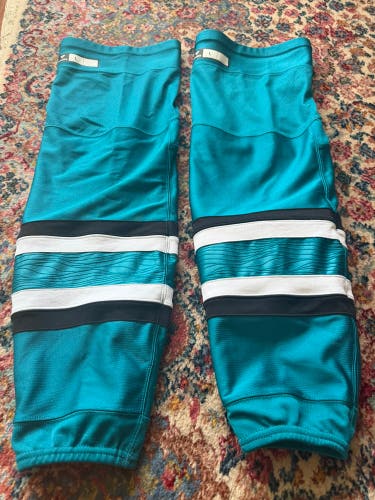 Fanatics SJ Sharks 2024/25 Pro Stock “Evolve” Teal socks