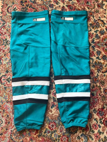 Fanatics SJ Sharks 2024/25 Pro Stock “Evolve” Teal socks