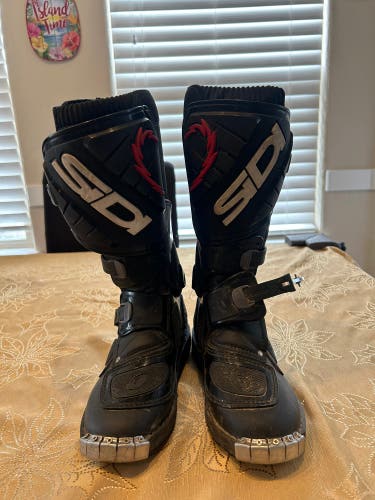SIDI stinger boots motocross boots BLACK/RED unisex size 35 EUR