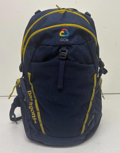 Patagonia Paxat 32L 'GCM' Backpack Dark Blue/Gold Hydration Compatible Daypack