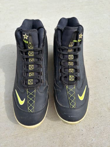 Black Men's Size M 9.5 (W 10.5) Nike High Top Griffey Molded Cleats (Used)