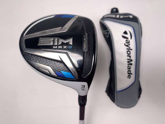 TaylorMade SIM MAX-D 3 Fairway Wood 16* UST Mamiya Helium 5F3 Regular RH HC