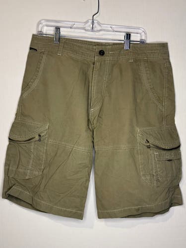 Kuhl Mens Ambush Cargo Short - Olive, Size 34 (Used)