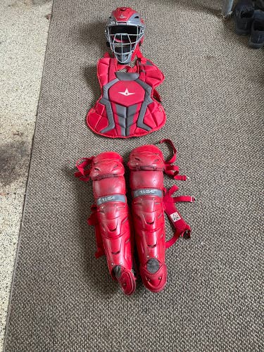 Red All Star System 7 Axis Catcher's Set (Used)