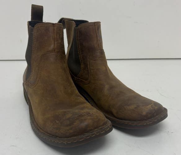 Born Hemlock Brown Leather Chelsea Boots US Mens 14 EXCELLENT Fast Shipping