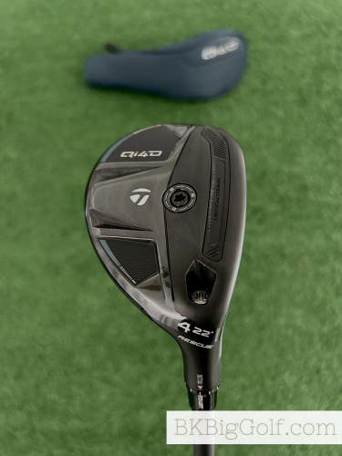 Taylormade Qi4D 22 Degree Rescue 4 Hybrid w Headcover / Stiff