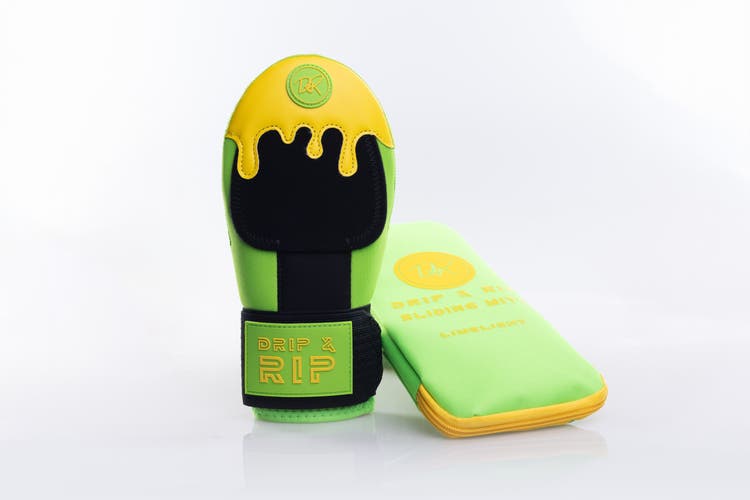 Drip & Rip Sliding Mitt Youth for Baseball & Softball - Closeout - Limelight Colorway