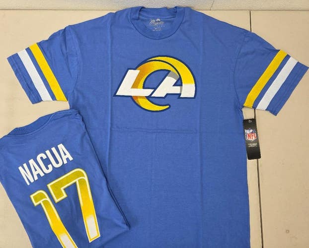 60323 Mens Los Angeles Rams PUKA NACUA Football Shirt ROYAL NWT $40