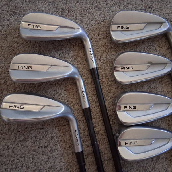 Ping G700 Iron Set (7 Clubs) #5 - #9, PW, SW. Senior flex graphite