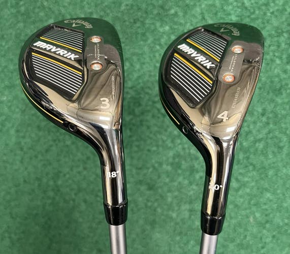 Callaway Mavrik #3 & #4 Hybrid Set MRH 6.0 Catalyst Stiff Flex Graphite w/HC