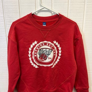 NWT Old Navy Youth Large Basketball Sweatshirt Crewneck Red