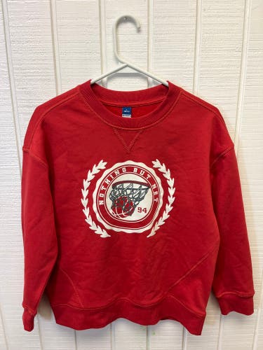 NWT Old Navy Youth Large Basketball Sweatshirt Crewneck Red