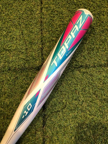 White 2020 Easton Topaz Alloy Bat (-10) Alloy 20 oz 30" (Used)