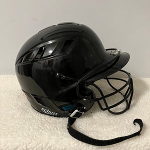 Schutt 3111 S0 SSMC FAB Youth Baseball/Softball Black Batting Helmet w/Facemask