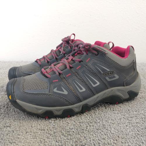 Keen Oakridge Hiking Shoes Gray Sneakers Lace Up Athletic
