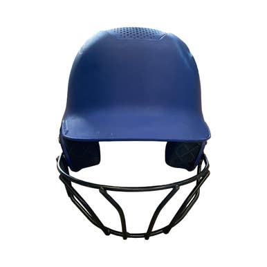 Used Evoshield EVOSHIELD W/ MASK Batting Helmet w/Mask Royal Blue M/L 11859-S000029206