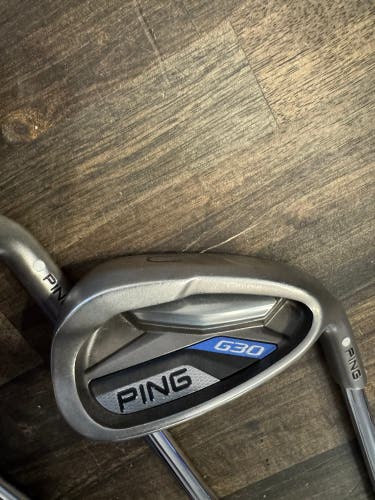 2014 Ping G30 Right Handed Iron Set Stiff Flex (8 Clubs) #4 - #9, PW, GW Steel Shaft (Used)