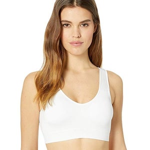 Magic Bodyfashion Sports Bra Women's Medium White Stretch Performance FZP028