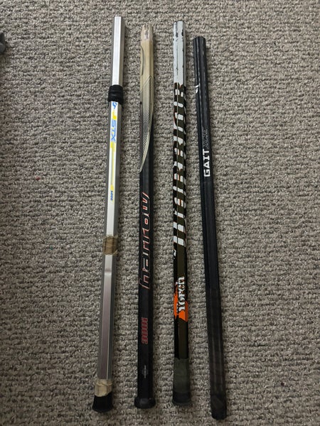 4 Lacrosse Shafts. Midfielder or Attack