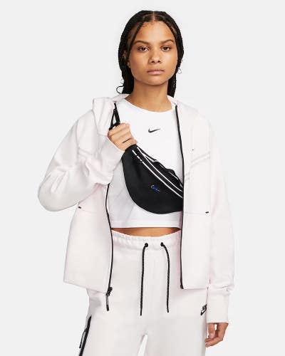 Nike Heritage DR6266-010 Hip Pack Unisex Black Adjustable Crossbody Strap SRT292