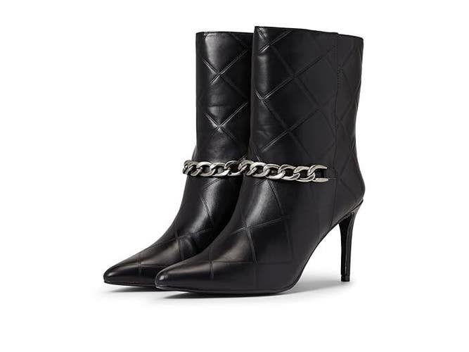 Chinese Laundry Elisha Boots Women's US 7.5 Black Stiletto Heel Bootie JOBB224