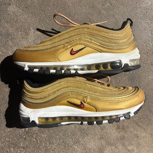 Gold Women's Size M 8.0 (W 9.0) Adult Nike Air Max 97 Shoes (Used)