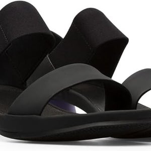 Camper Alright K200770-007 Sandal Women's US 11 Black Leather Block Heel JOBB199