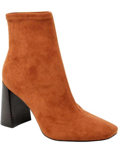 Charles by Charles David Turmoil Women 10 Brown Block Heel Ankle Booties JOBB235