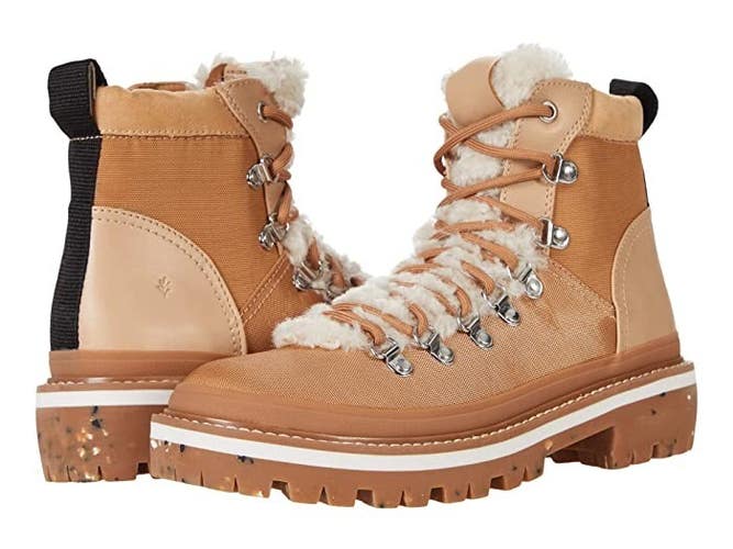 Cool Planet by Steve Madden Buni-F Boots Women's US 7.5 Brown Faux Fur JOBB187