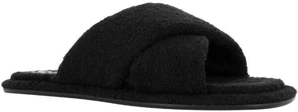 Senso Inka IV Sandals Women's Black Square Toe Cross Strap Slip On Slide JOBB149