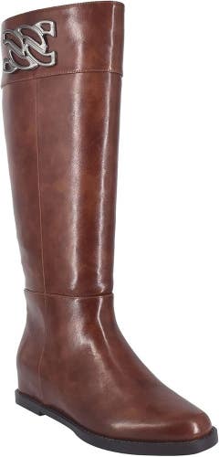 Impo Reiley Women 7.5 Brown Faux Leather Round Toe Knee High Riding Boot JOBB191
