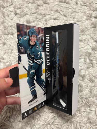 NHL Star Sticks San Jose Sharks Macklin Celebrini CCM Vizion Stick Case Collectible
