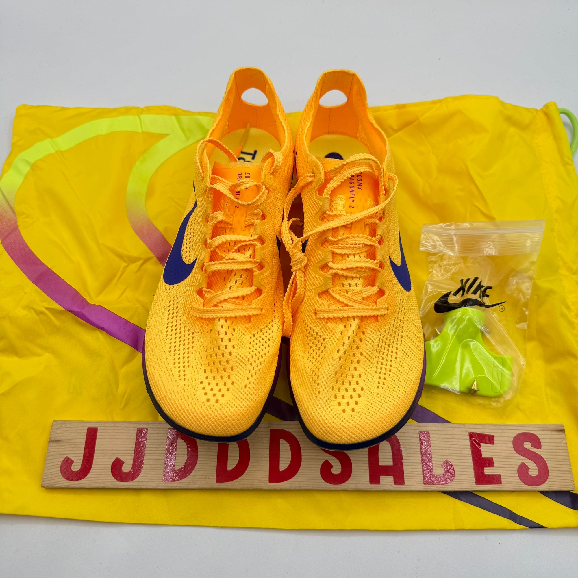Nike ZoomX Dragonfly 2 Citron Pulse Track Spikes Men\'s Size 12 FD8413-800 Nike ZoomX Dragonfly 2 Citron Pulse Track Field Spike FD8413  main image 3