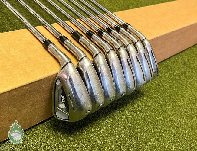 Used LH TaylorMade M1 Irons 4-PW/AW XP 95 S300 Stiff Flex Steel Golf Club Set