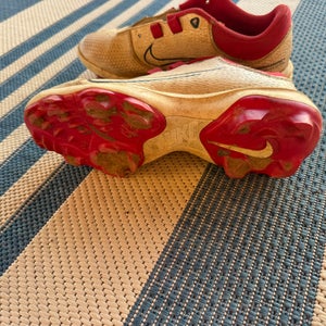 Red Women's Size M 7.0 (W 8.0) Nike Hyperdiamond 4 Pro Low Top Molded Cleats (Used)