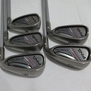 Ping Karsten Iron Set - 6-PW - Regular Flex Graphite - White Dot +1" Long