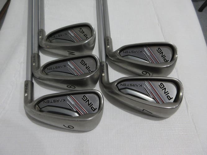 Ping Karsten Iron Set - 6-PW - Regular Flex Graphite - White Dot +1" Long