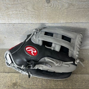Rawlings WRS125HBGG 12.5" Baseball Glove Select Series Leather Black Grey RHT