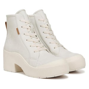 Dr. Scholl's Time Up J0937S1100 Boots Women's US 10 White Ankle Platform DWA1570