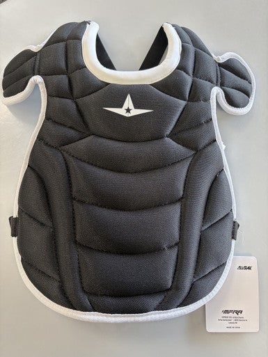 Used All-Star CHEST PROTECTOR 13 INCH Catchers Chest Protector Black Junior 11860-S000305710