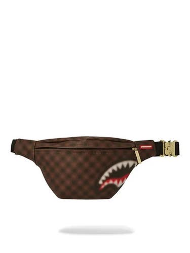 Sprayground Sharks Man in Paris Blur Savvy Unisex OS Brown Crossbody Bag SPR143