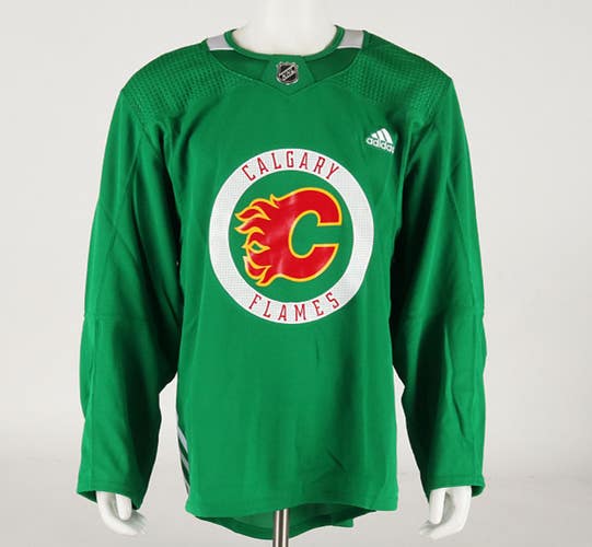Adidas MiC Team Issued Practice Jersey - Calgary Flames - Size 52 NWT