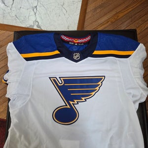 NEW Adidas MiC Authentic St. Louis Blues Team Issue Primegreen Jersey Size 56