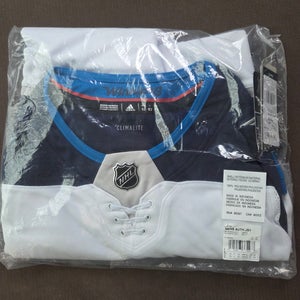 Winnipeg Jets Away 'White Out' ADIDAS Climalite NHL JERSEY Size 52 NWT