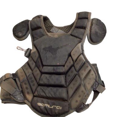 Used Mizuno SAMURAI CHEST PROTECTOR Catchers Chest Protector Black Youth 11760-S000089165