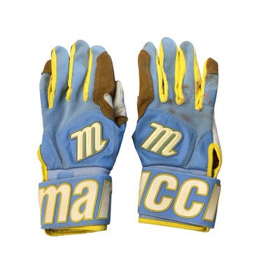 Used Marucci BB/SB Batting Gloves Carolina Blue SM 11760-S000089267