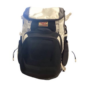 Used Rawlings RAWLINGS BB BACKPACK R1000 BB/SB Player Backpack Black And White 11760-S000089250
