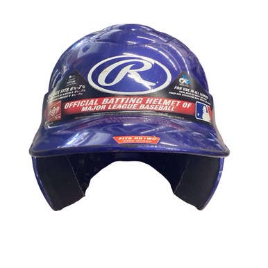 Used Rawlings 6 1/2-7 1/2 Batting Helmet No Mask Navy Blue M/L 11760-S000089247