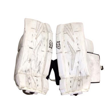 Used Brians GOALIE LEG PADS Goalie Leg Pads Youth White 29" 11760-S000089233